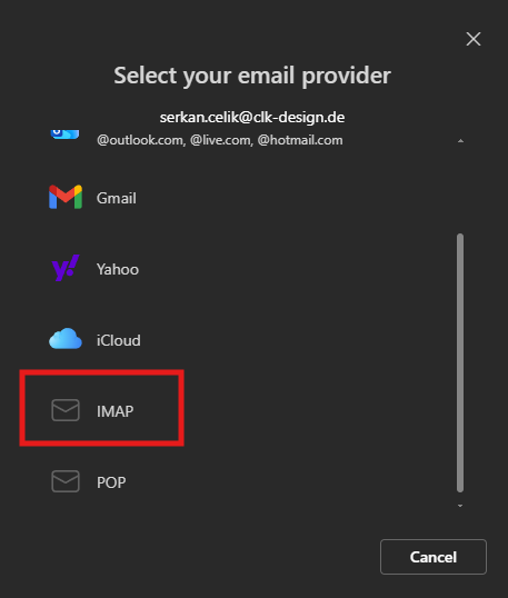 Email Konto auf Outlook Desktop einrichten 5